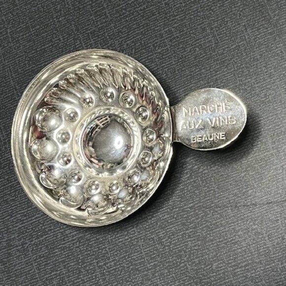 VTG Metal Wine Taster Cup Marché Aux Vins Beaune France 4"x3" - Picture 5 of 13